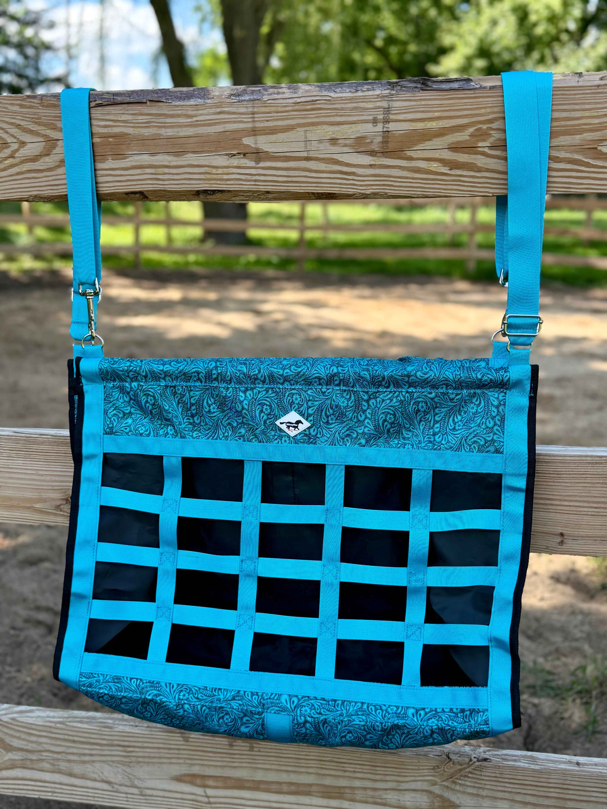 Slow Graze Hay Bag - Tooled Turquoise | WhinneyWear