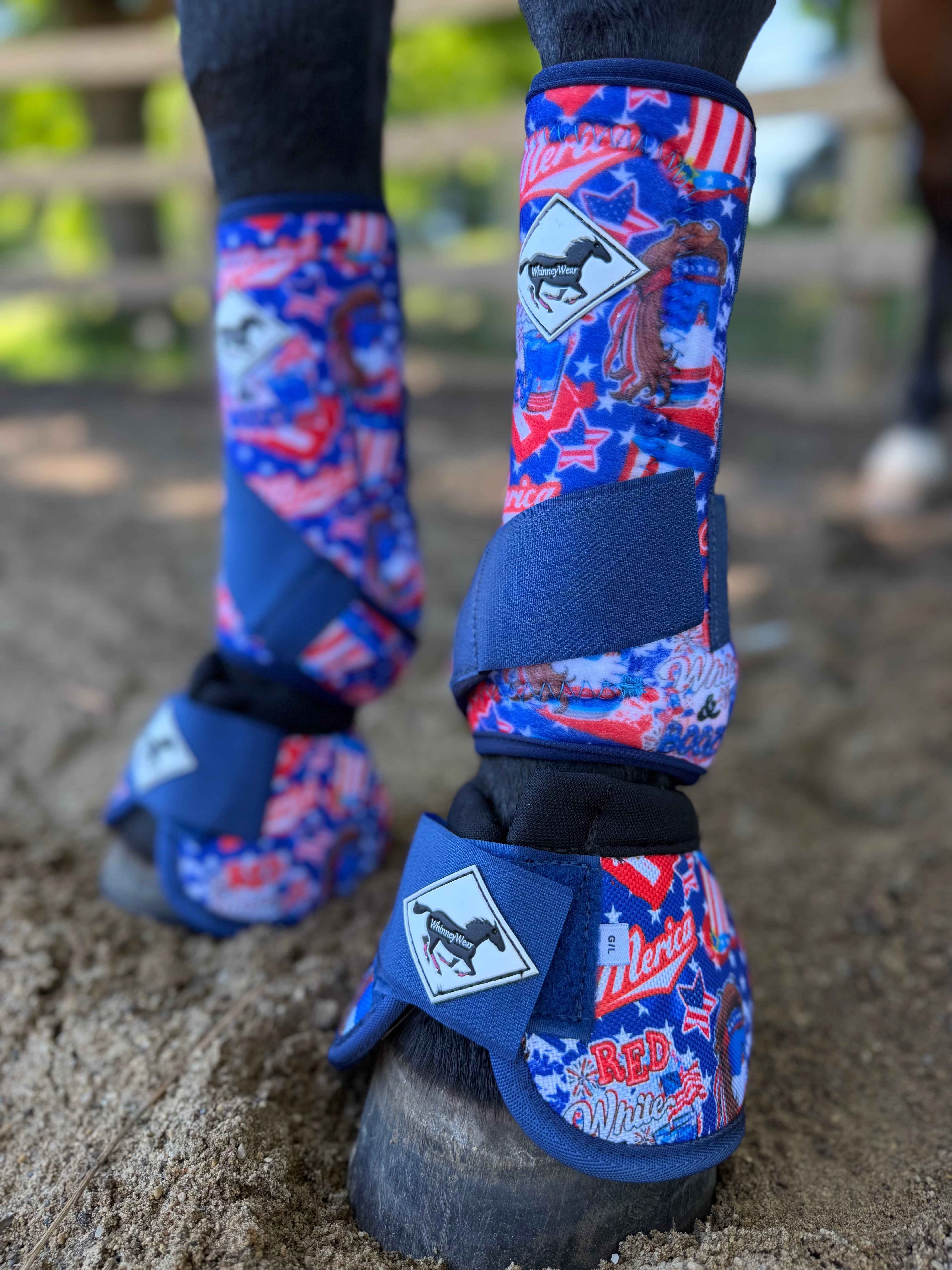 July Limited Edition Print: Red White & Boozy Protective Sport Boots