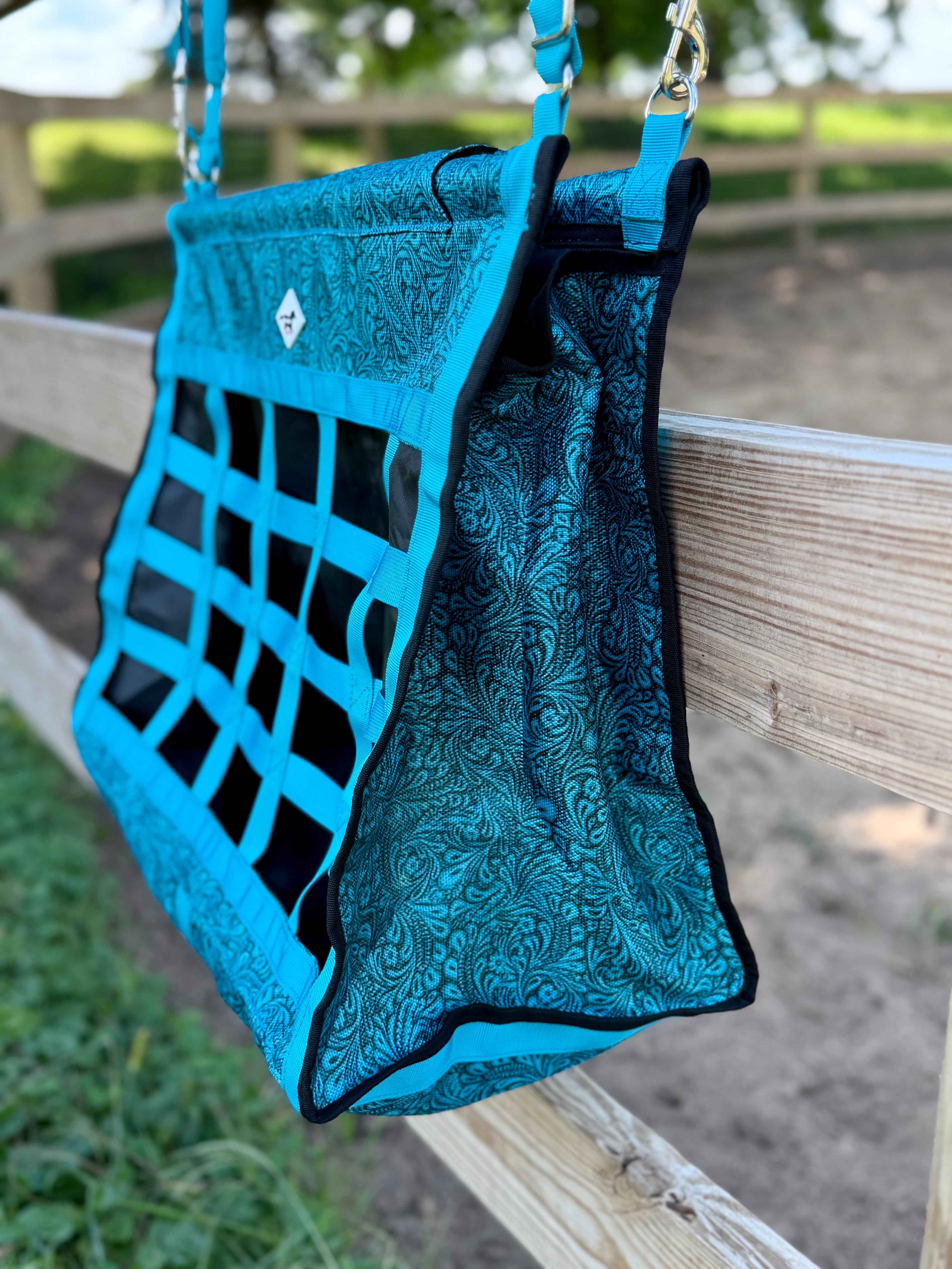 Slow Graze Hay Bag - Tooled Turquoise | WhinneyWear