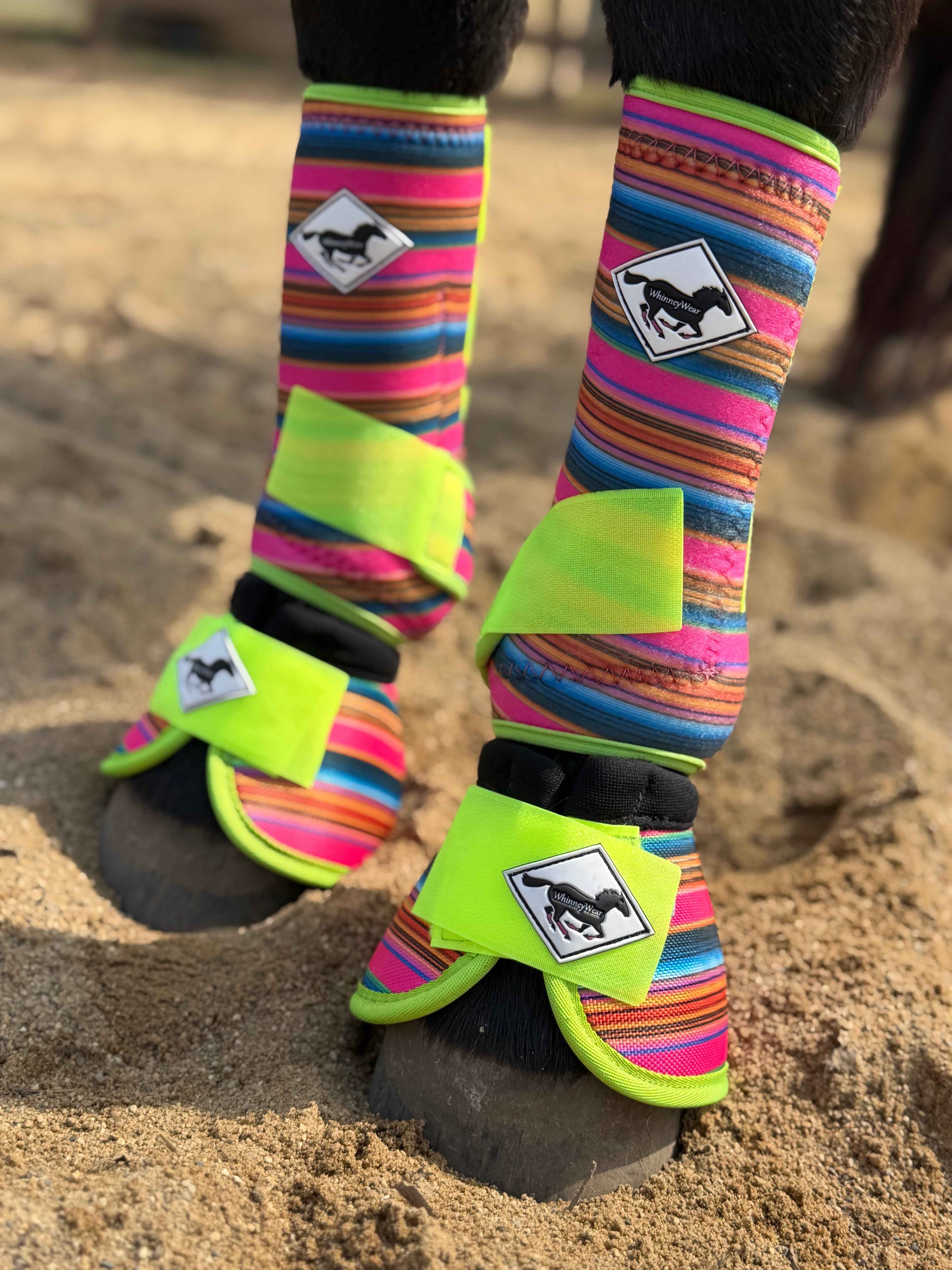 Neon Vaquero Protective Sport Boots (JR HSRF)