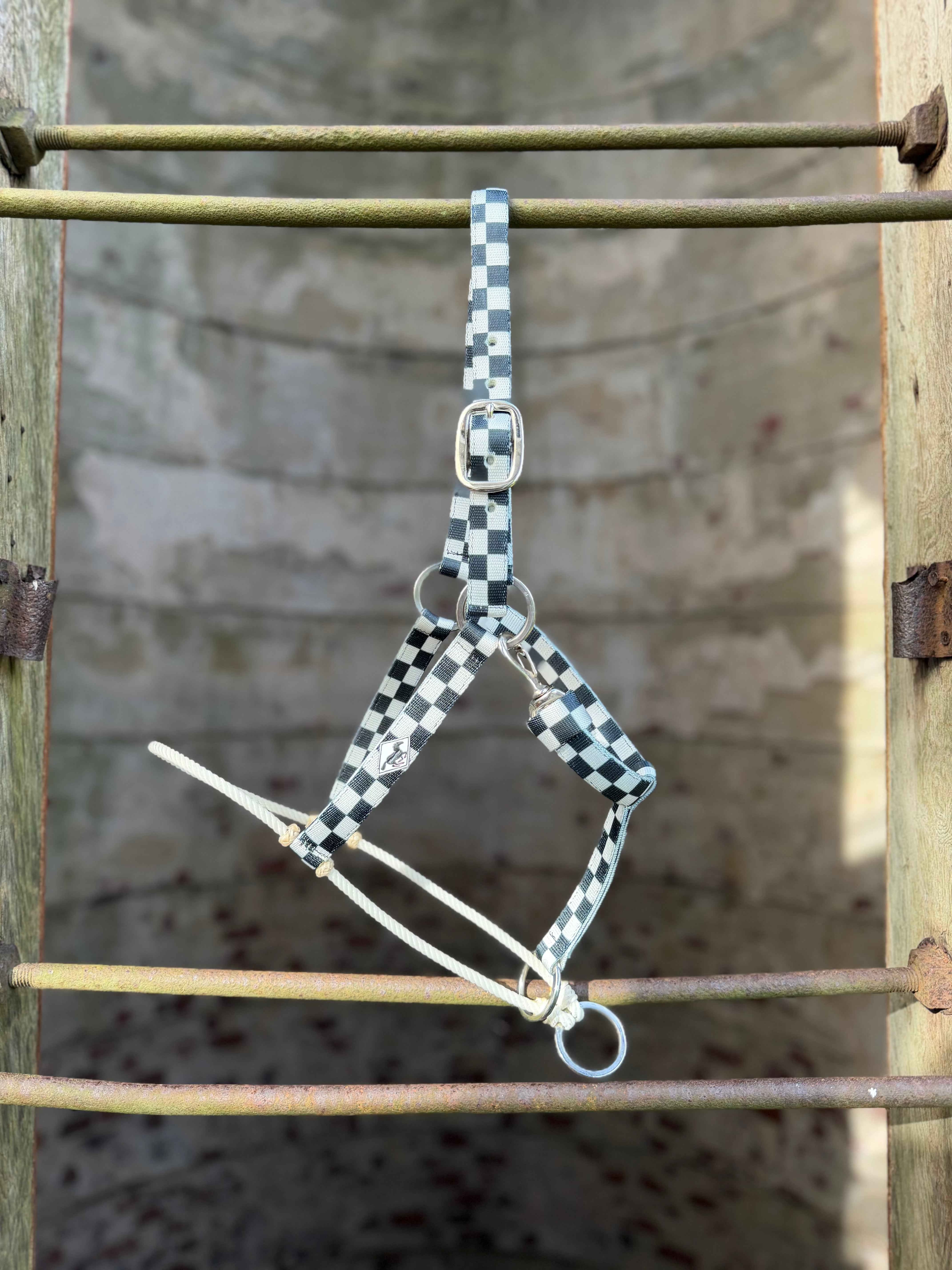 B&W Checkered/Lariat Nose Halter
