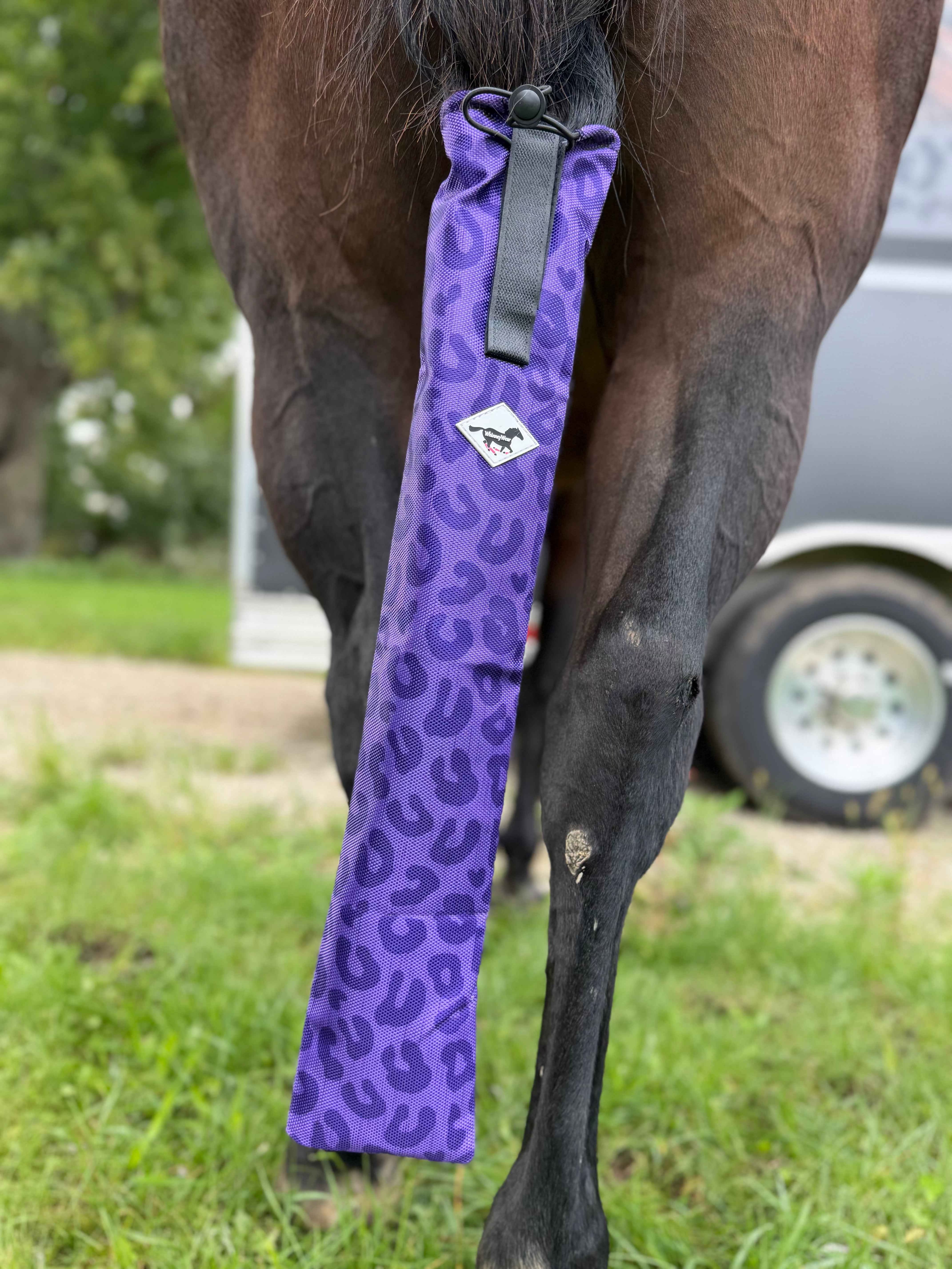 Purple Leopard Tailbag