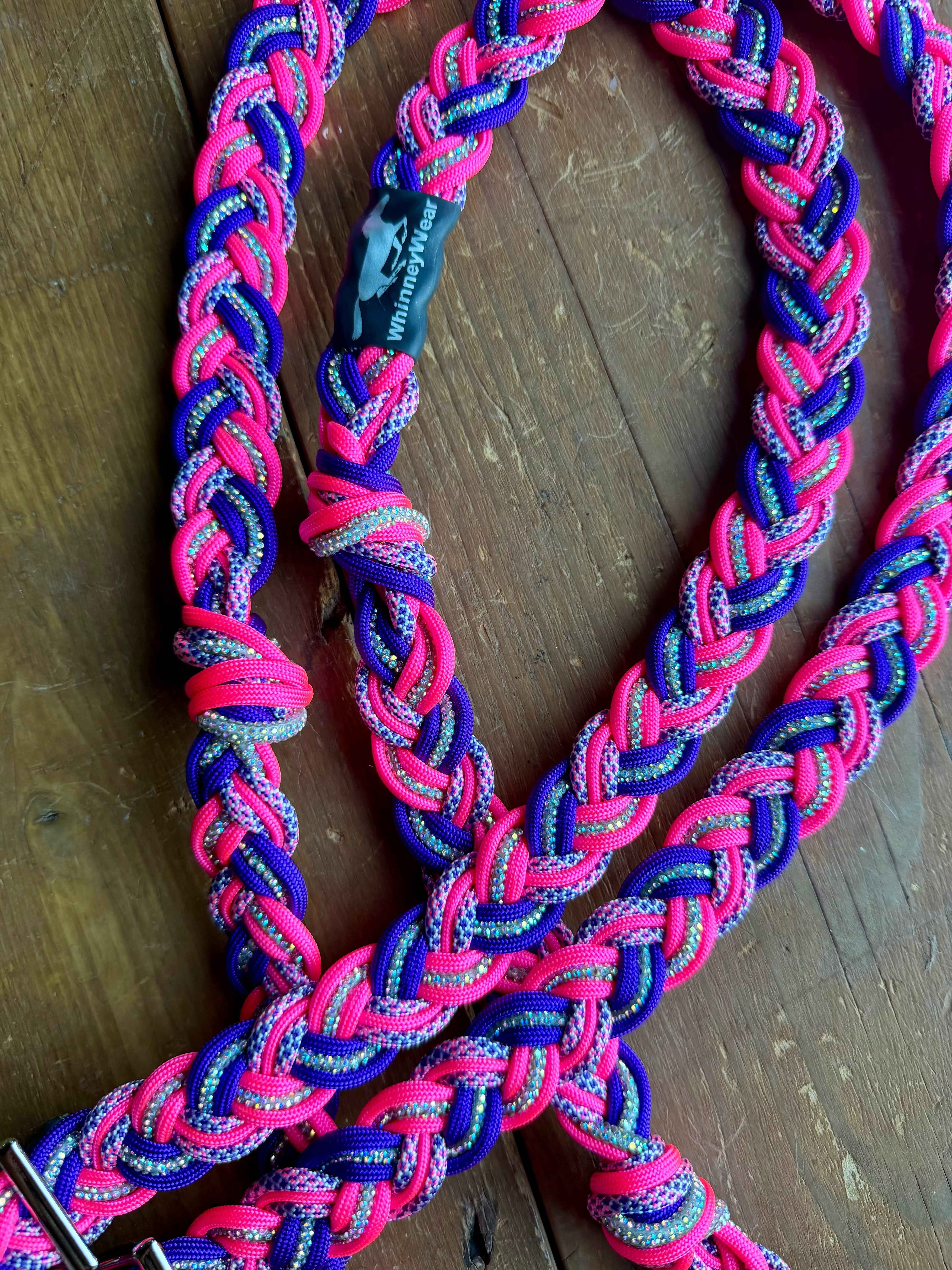 7ft Dreamer Rhinestone Braided Reins