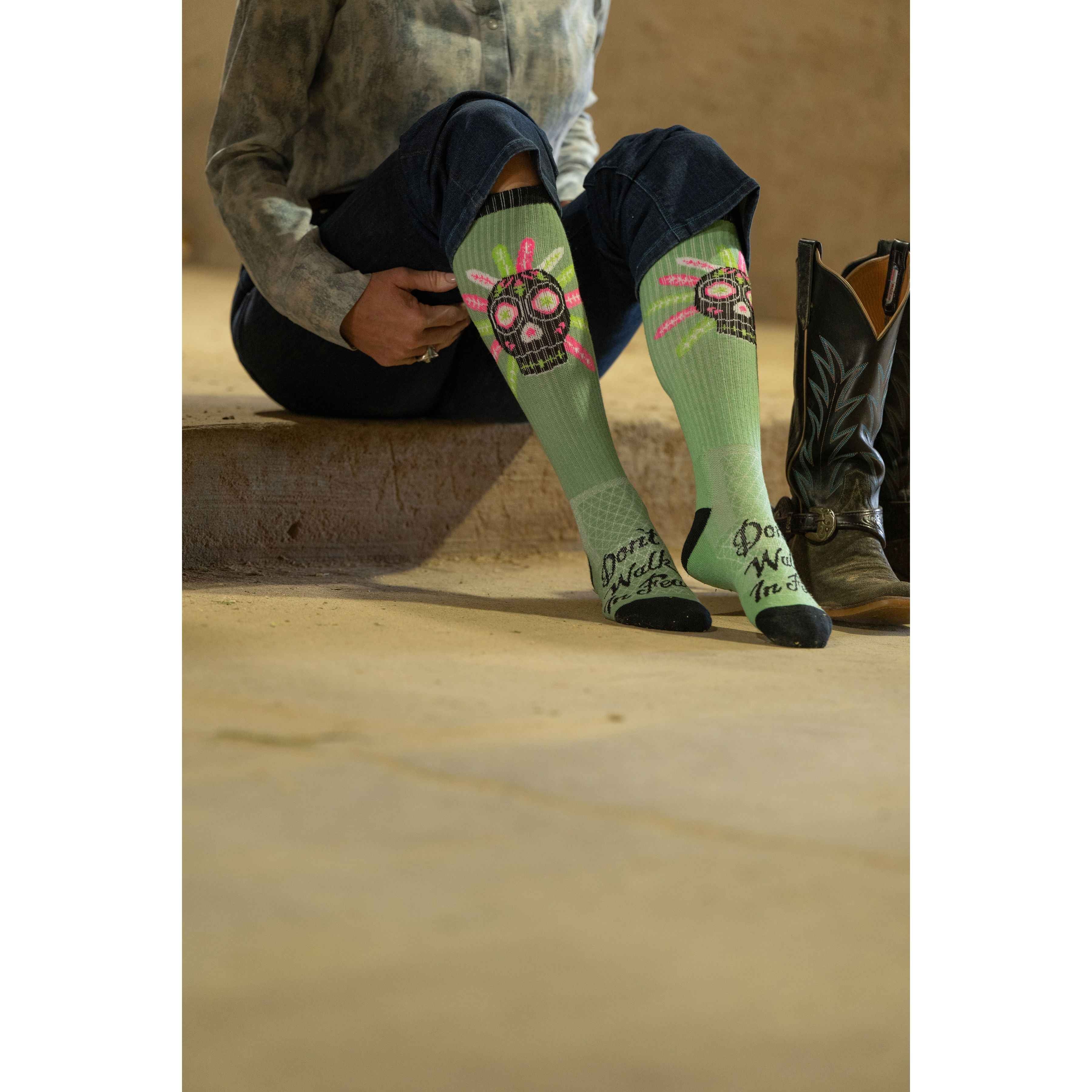 Don’t Walk in Fear Sage Performance Socks