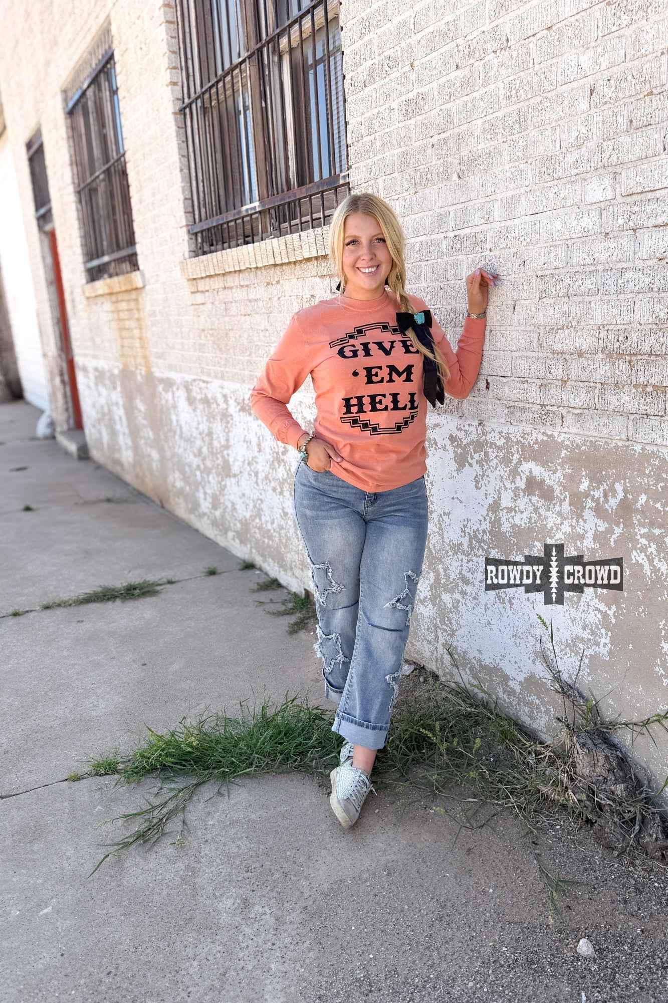 DS Give 'Em Hell Long Sleeve Tee