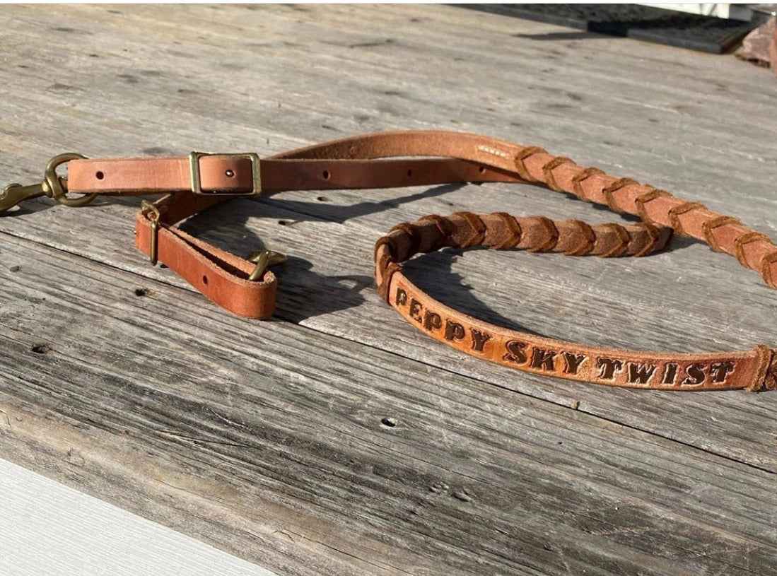 Custom made: Leather Lace Reins