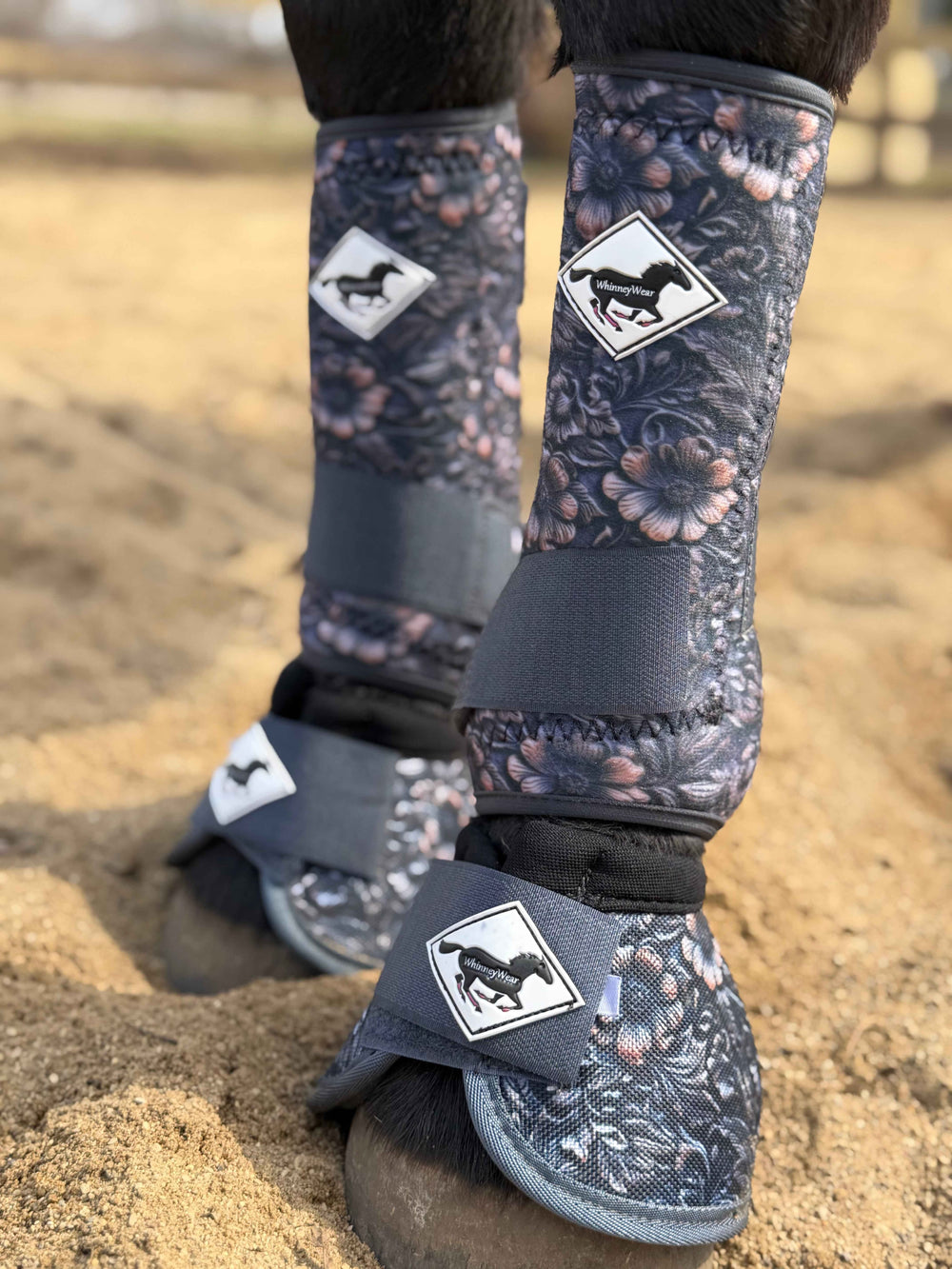 Made to Order Tooled Leather Horse Sport Boots | WhinneyWear
