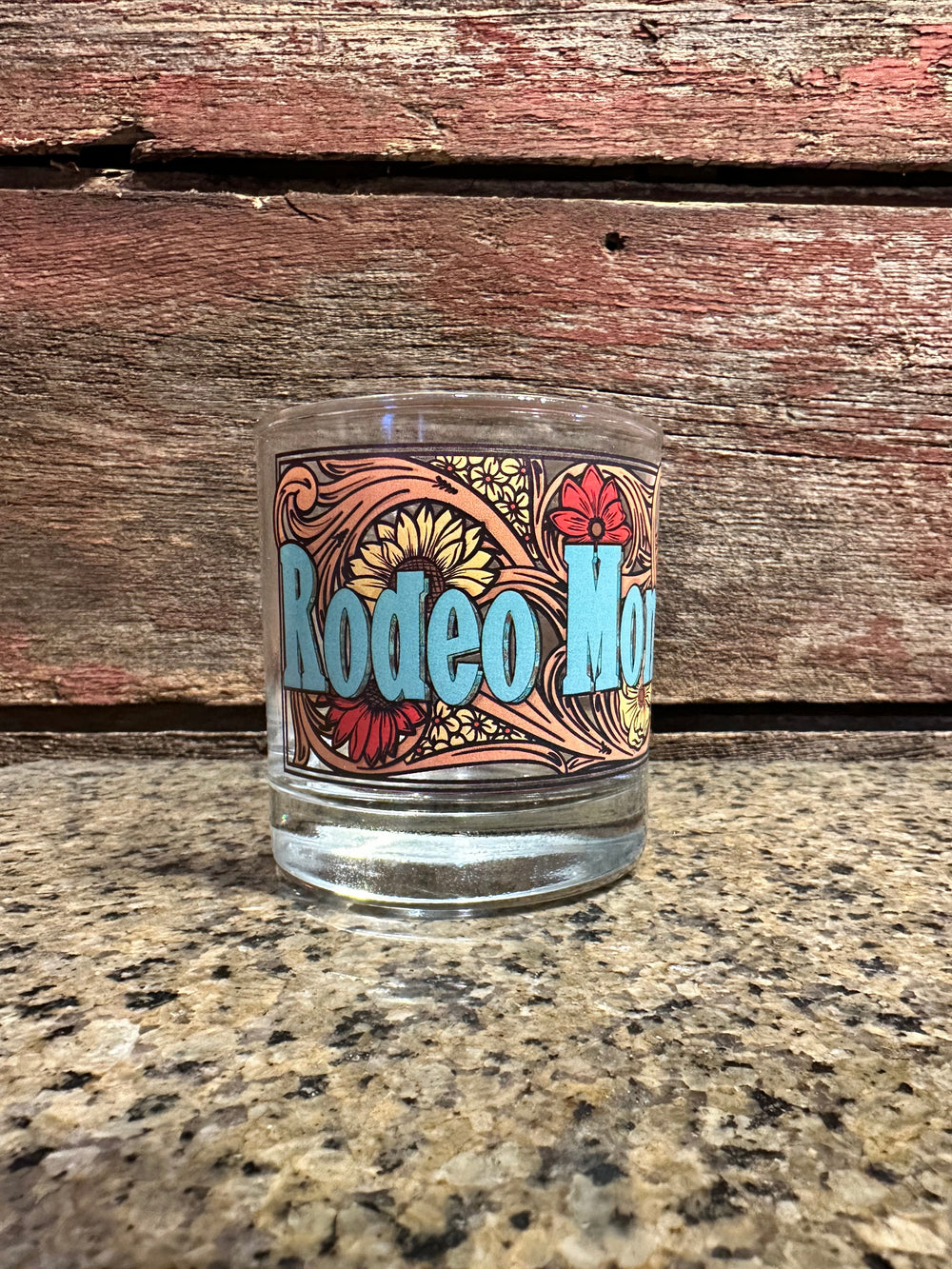 On the Rocks Glass Rodeo Mom