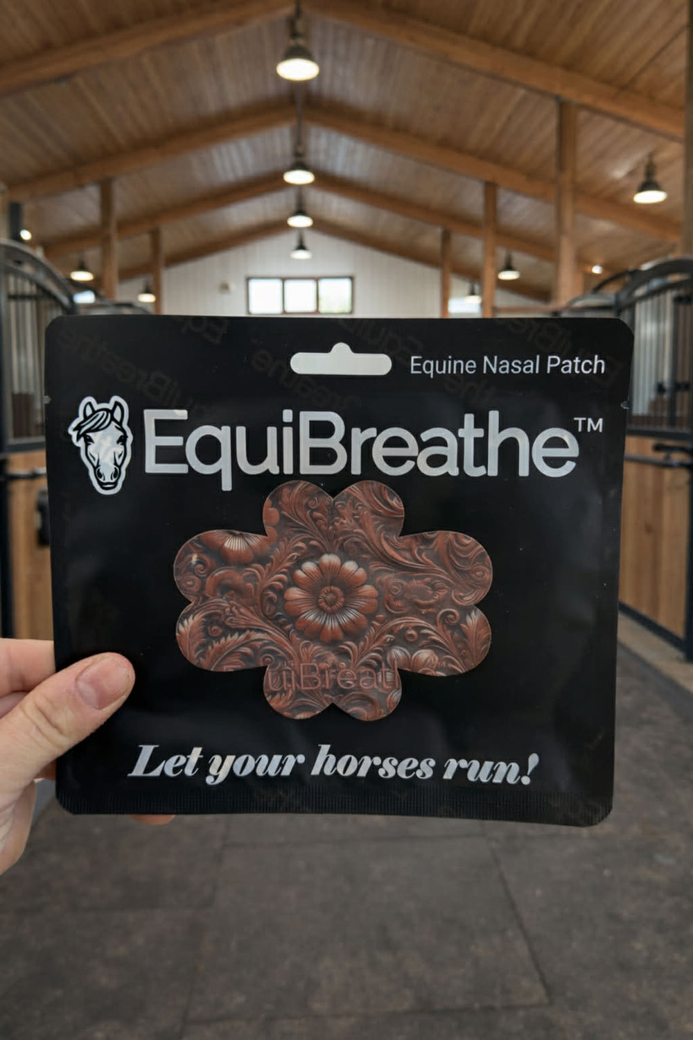 EquiBreathe Equine Nasal Patch: Leather