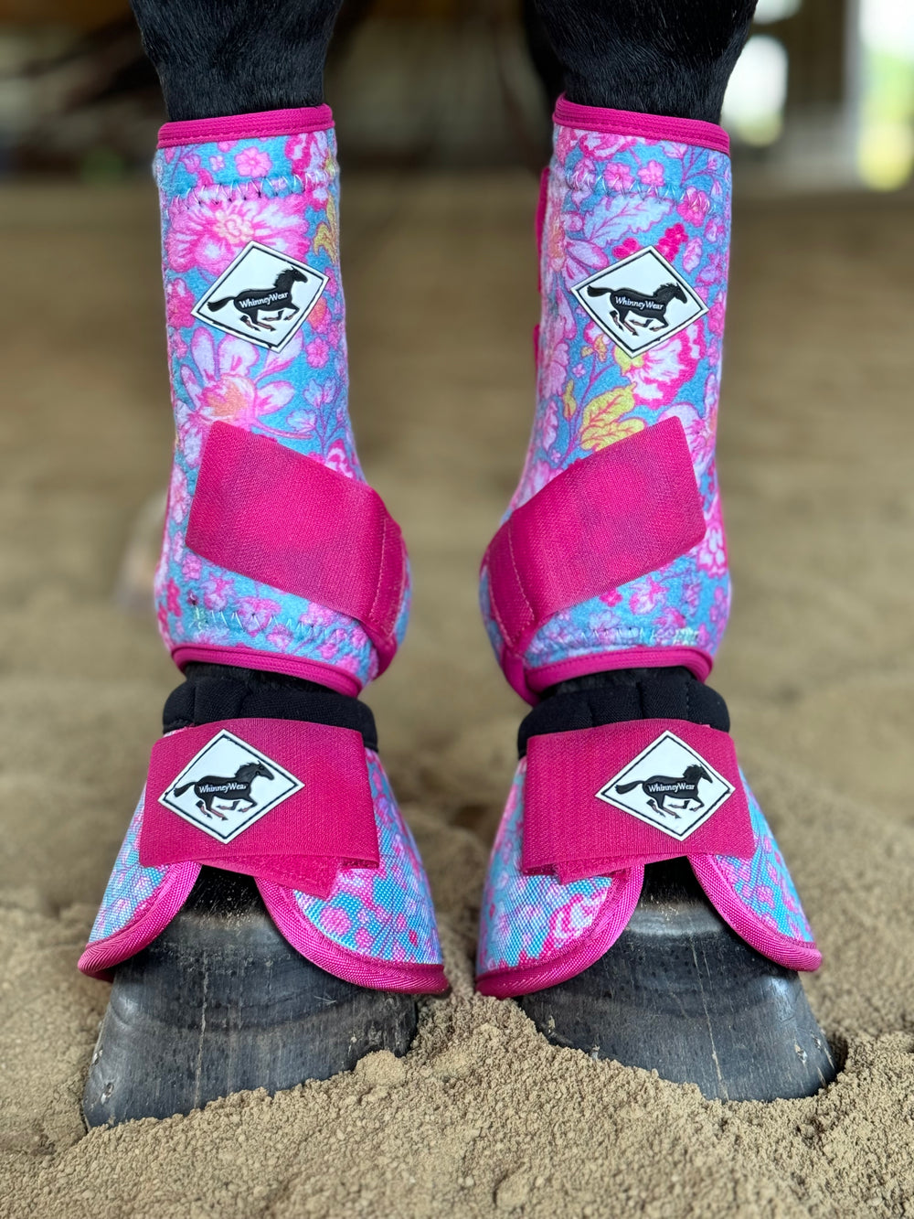 Made to Order Daphne Floral Horse Sport Boots | WhinneyWear