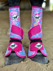 Made to Order Daphne Floral Horse Sport Boots | WhinneyWear