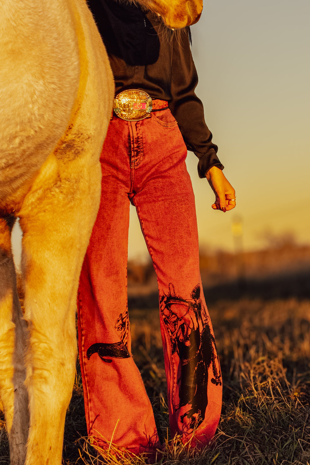 Sagebrush Tapdancer Denim in Red