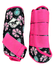 Large: Betty Blossoms Protective Sport Boots