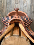 *Custom Checkered Tooled Barrel Saddle - Upgrades Half Off*