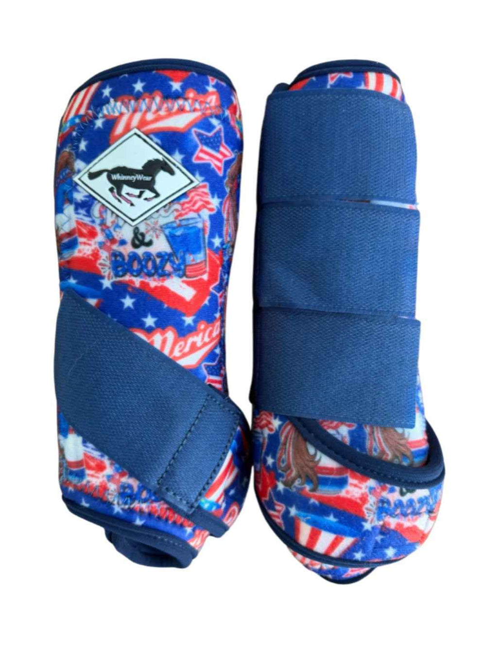July Limited Edition Print: Red White & Boozy  Protective Sport Boots