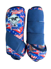 July Limited Edition Print: Red White & Boozy  Protective Sport Boots