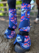 July Limited Edition Print: Red White & Boozy  Protective Sport Boots