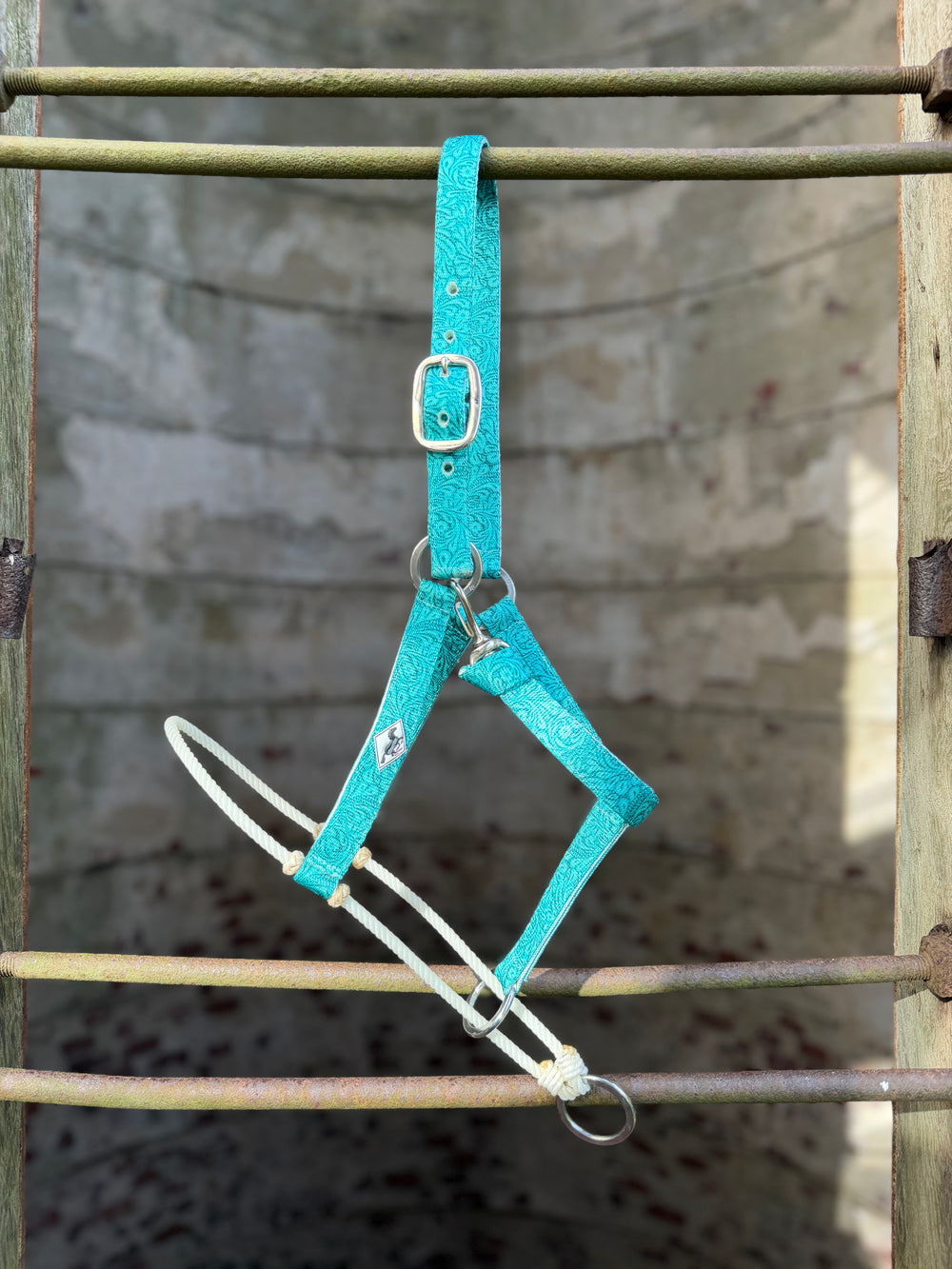 Tooled Turquoise/Lariat Nose Halter