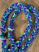 8ft Peacock Rhinestone Braided Reins