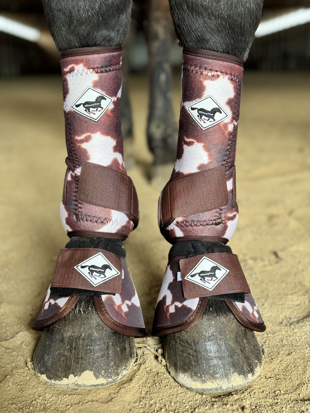 Made to Order Red Cowhide Horse Sport Boots | WhinneyWear