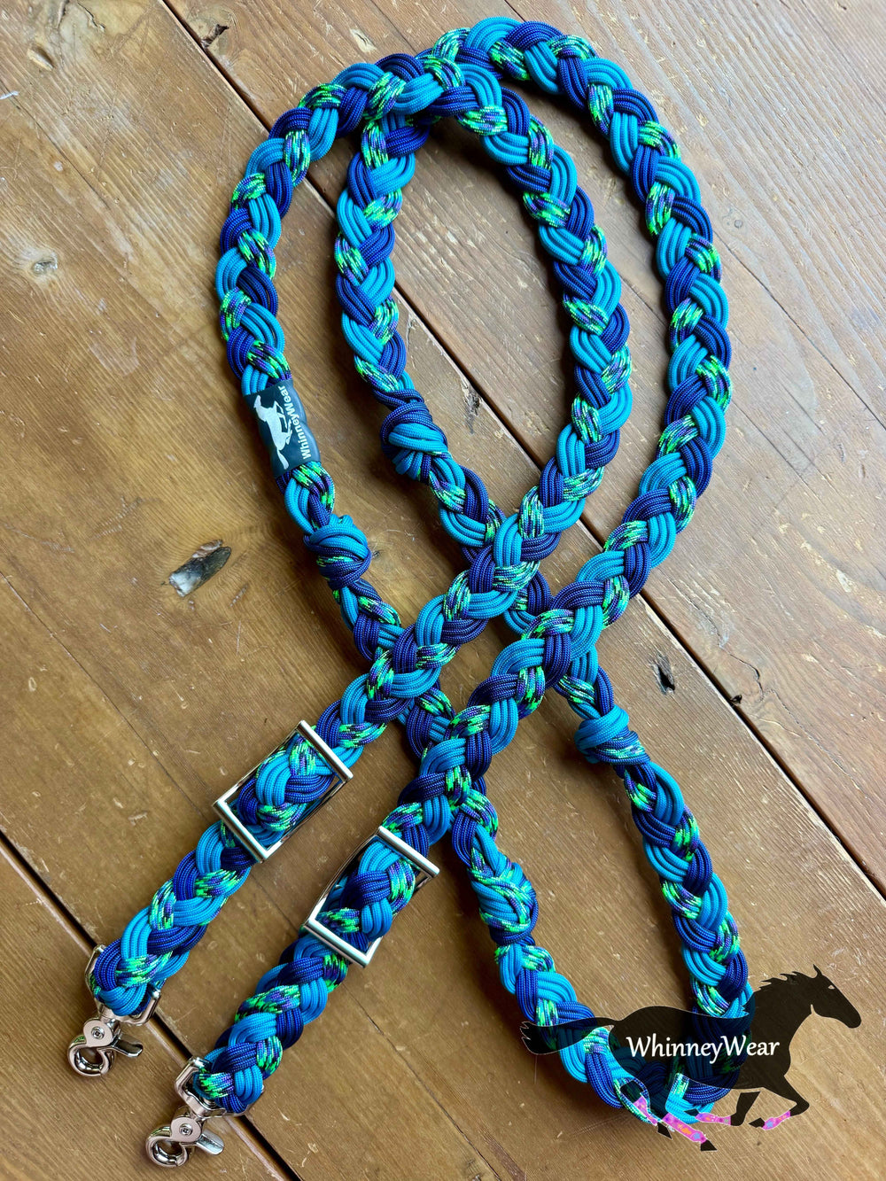 8ft Peacock Braided Reins