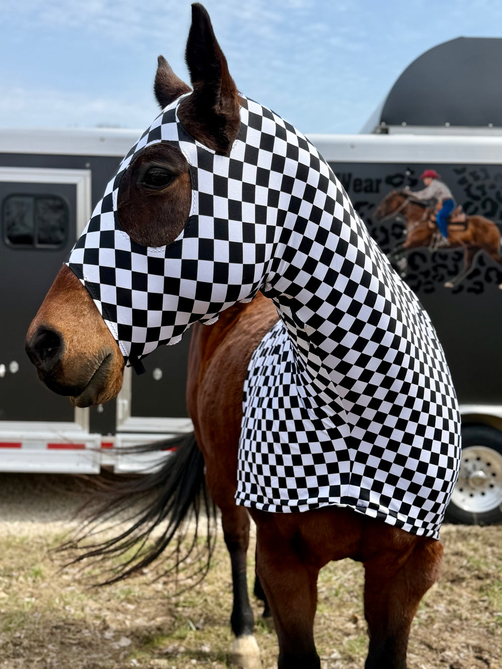 B&W Checkered print slinky