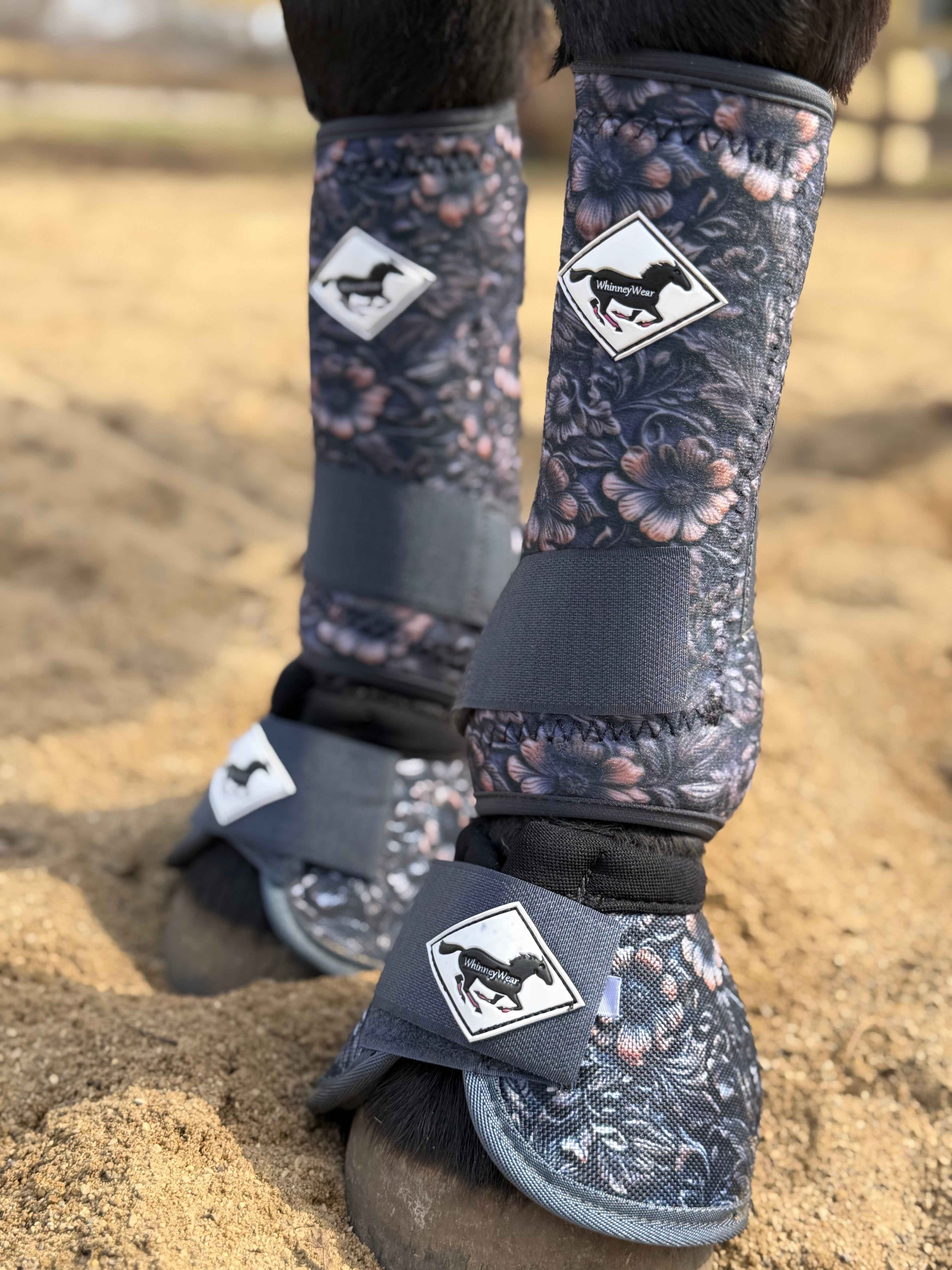 Tooled Leather Protective Sport Boots (JR HSRF)