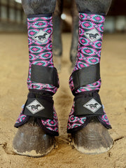 Made to Order Cotton Candy Aztec Horse Sport Boots | WhinneyWear