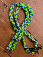 8ft Havana Braided Reins