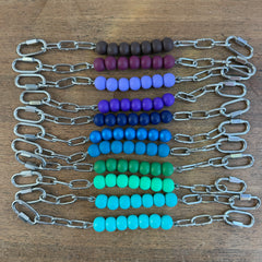 Solid Silicone Beaded Curb Straps