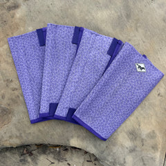 Buzz Off Fly Boots: Purple Leopard