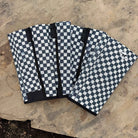Buzz Off Fly Boots: B&W Checkered (JR HSRF)