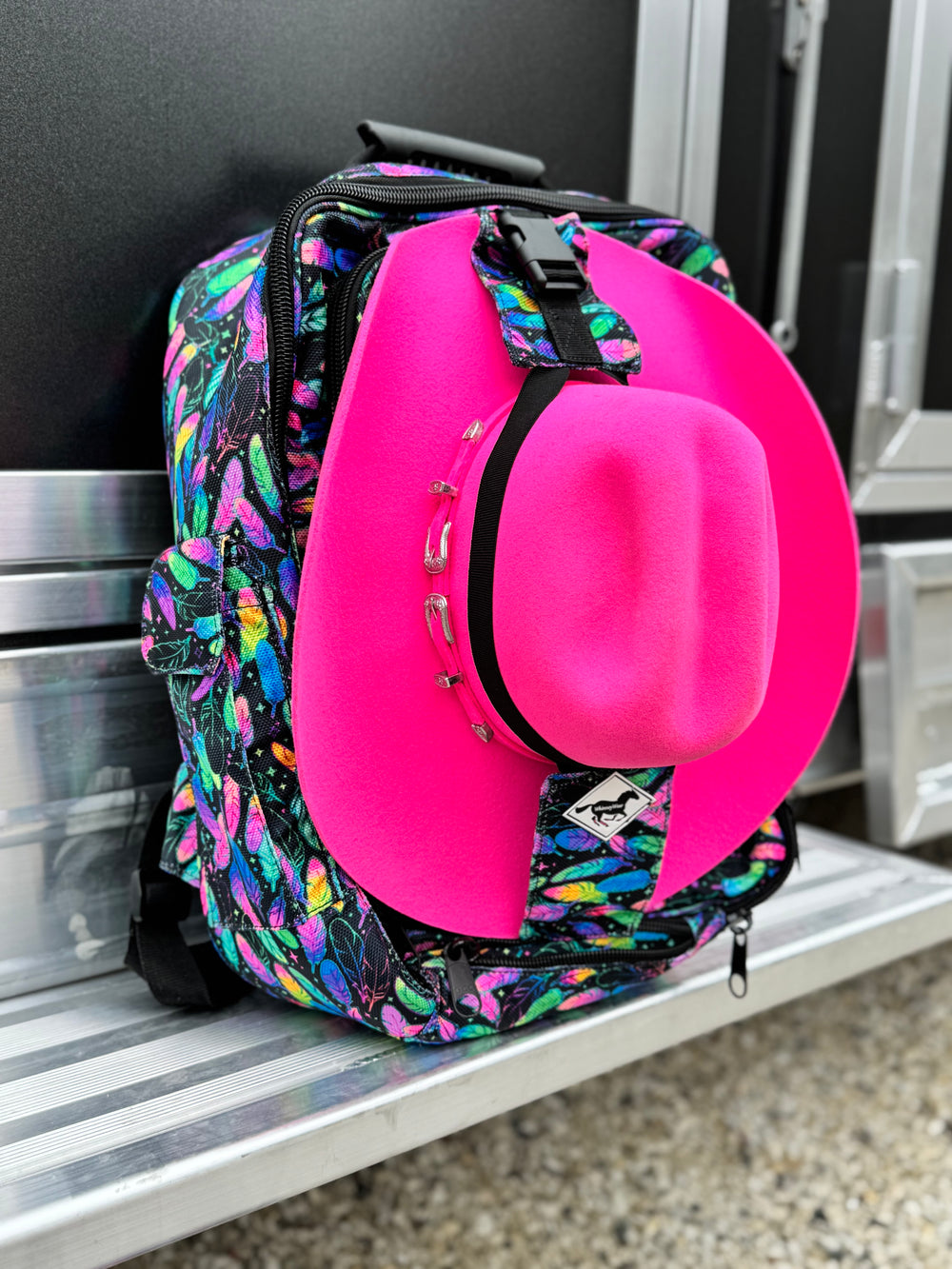Neon Plumes WhinneyTraveler Backpack