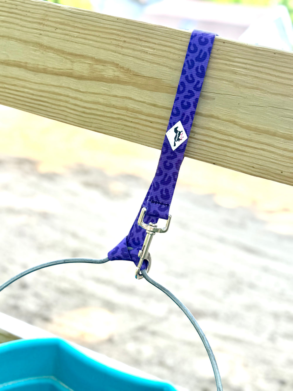 Purple Leopard Bucket Strap