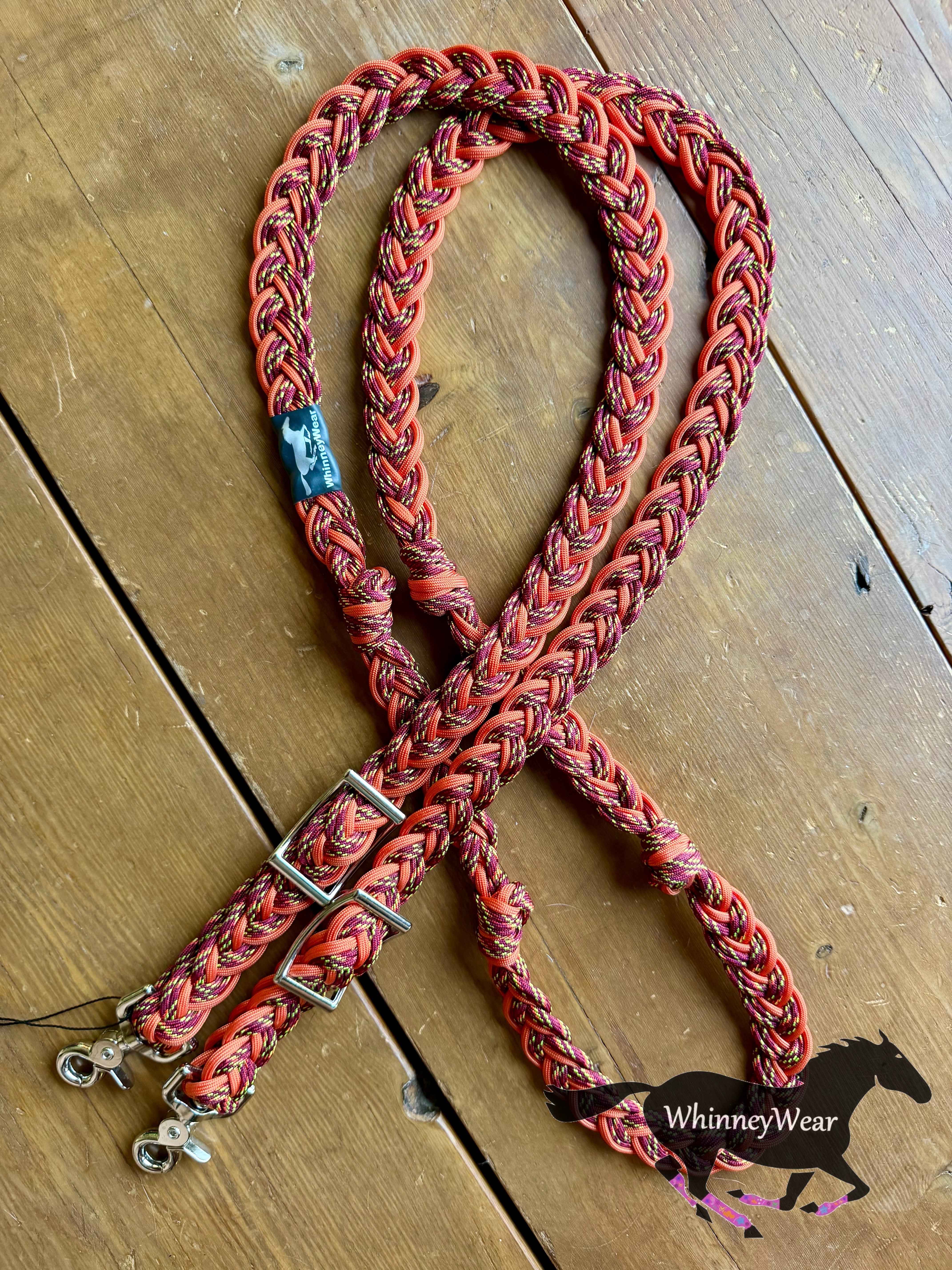 8ft Bonfire Braided Reins
