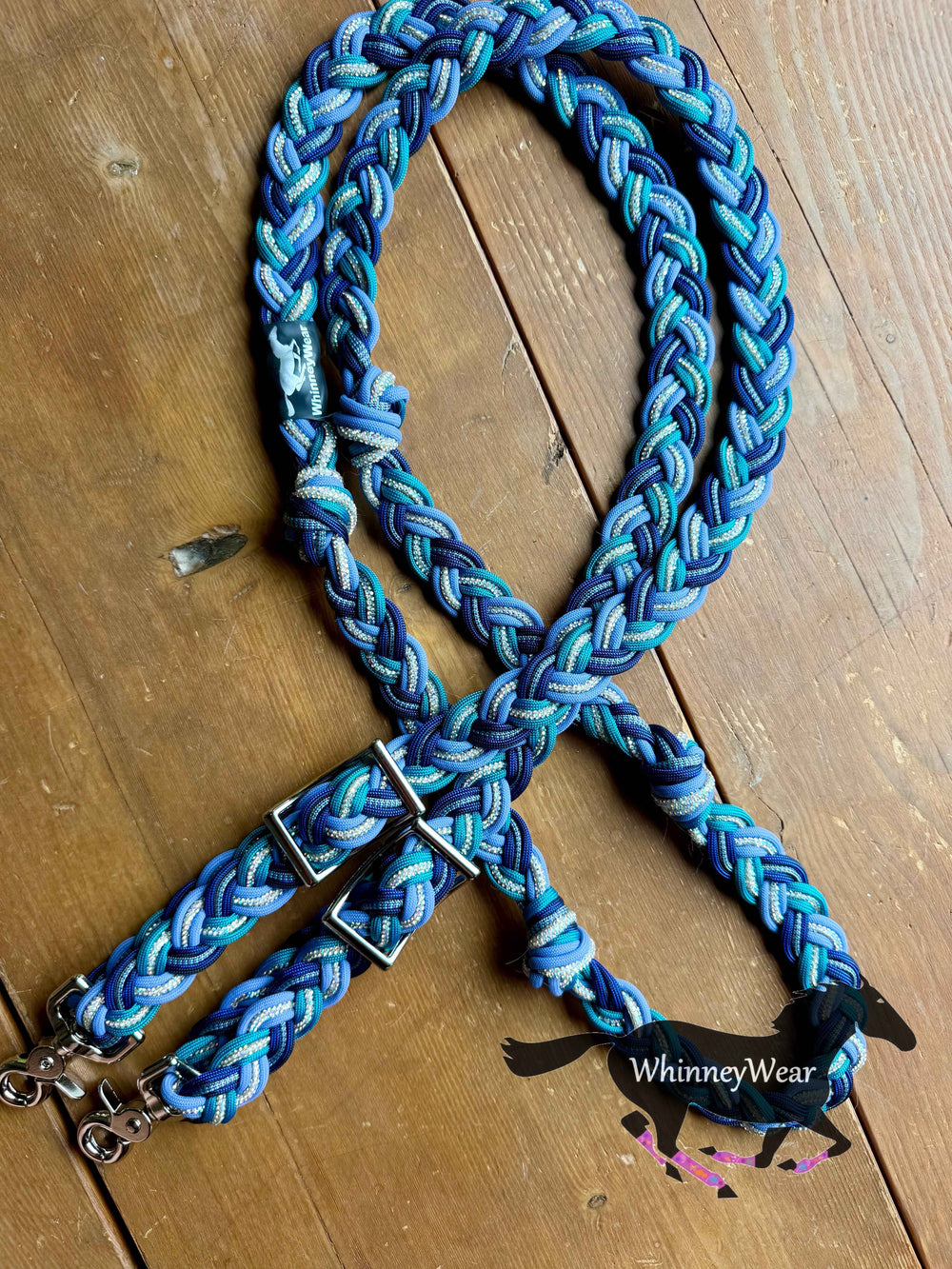 8ft Galaxy Rhinestone Braided Reins