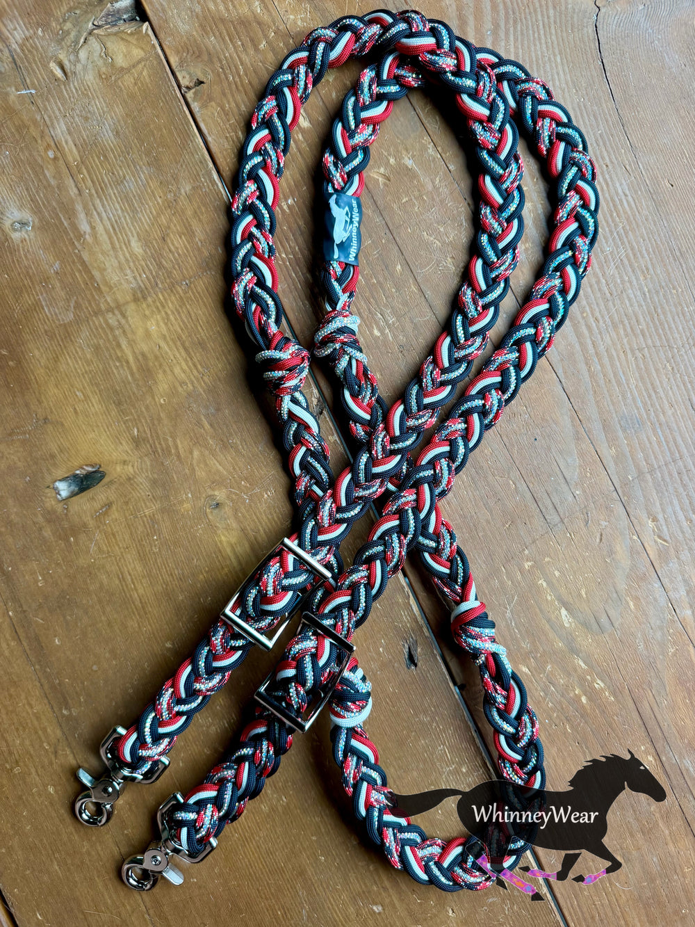 8ft Vegas Rhinestone Braided Reins