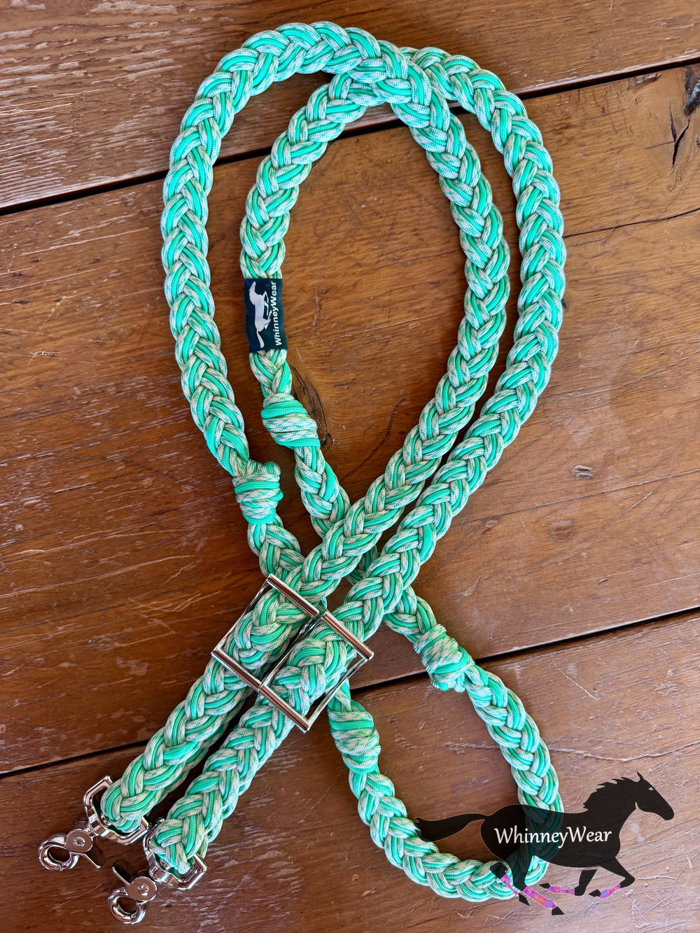 8ft Key Lime Braided Reins