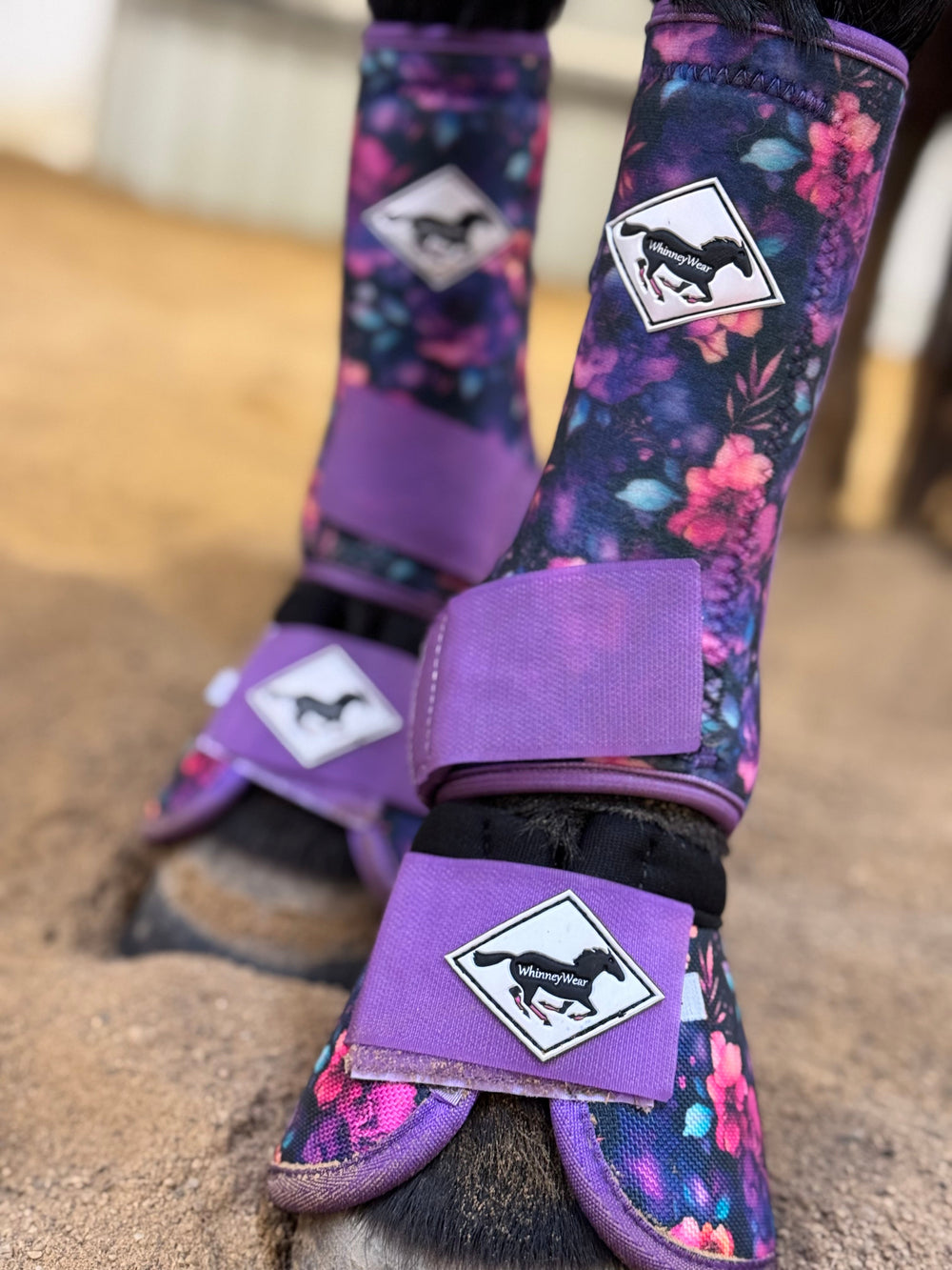 Made to Order Midnight Bloom Horse Sport Boots | WhinneyWear