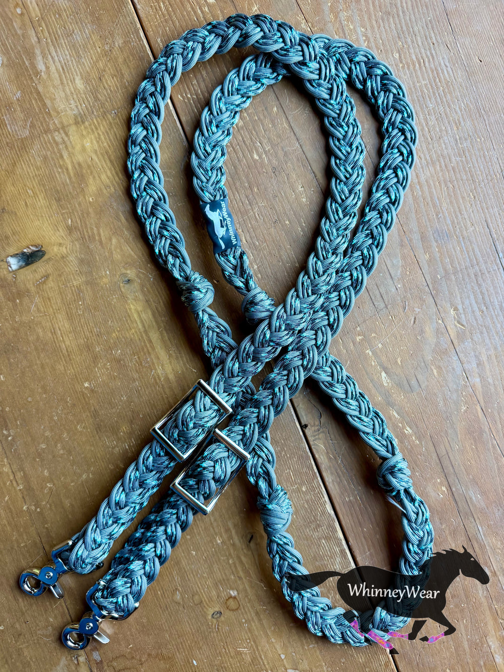 8ft Sea Mist Braided Reins