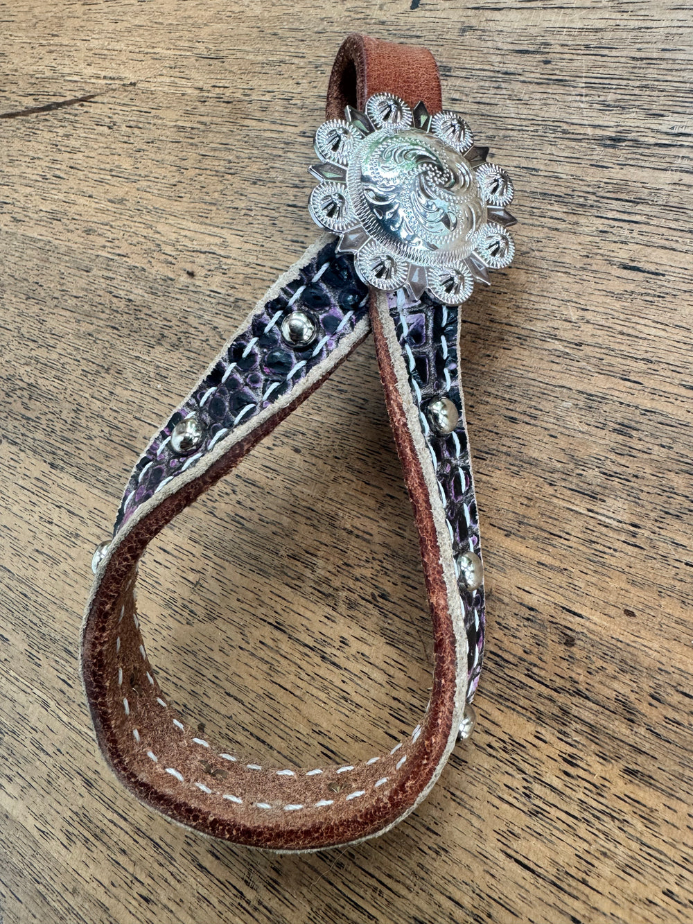Purple Croc Tie Down Keeper