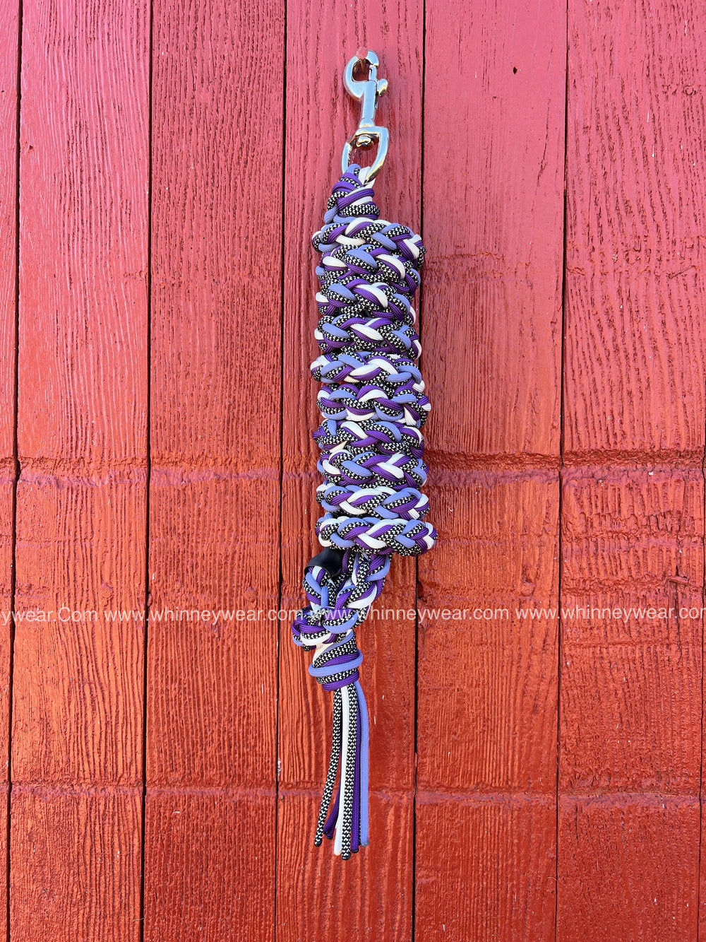 Purple & Black Braided Leadrope