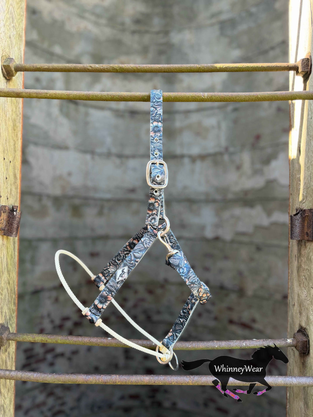 Tooled Leather/Lariat Nose Halter
