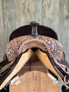 *Custom Feather Tooled Barrel Saddle - Upgrades Half Off*