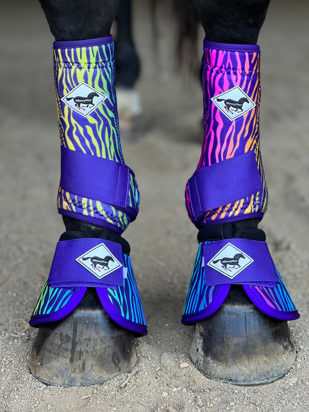 Made to Order 80's Zebra Horse Sport Boots | WhinneyWear