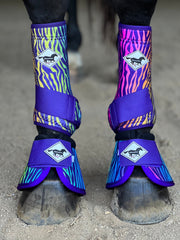 Made to Order 80's Zebra Horse Sport Boots | WhinneyWear