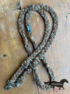 8ft Cheetah Braided Reins