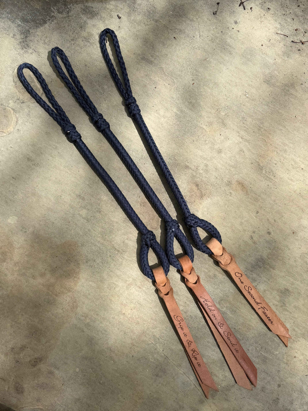 Navy Blue Hand Quirt: Assorted Motivational Saying