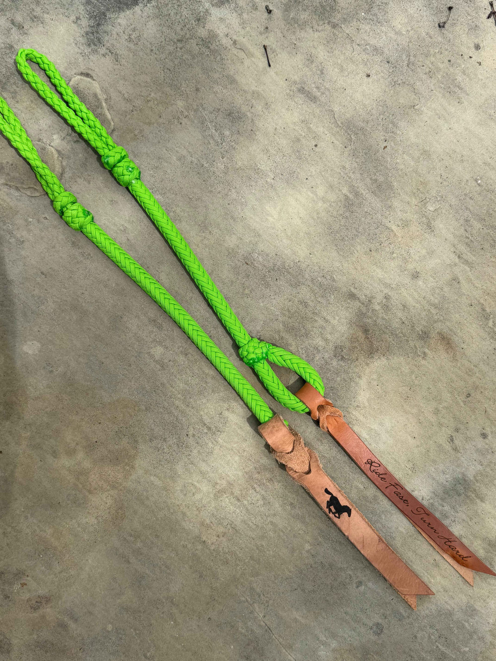 Lime Green Hand Quirt: Assorted Motivational Saying