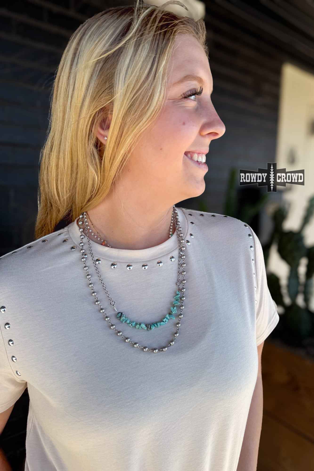 DS Turquoise Pearl Necklace